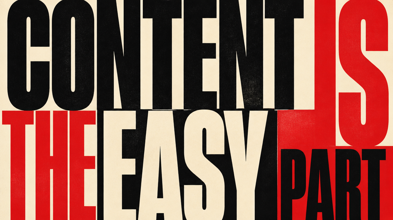 Content Is the Easy Part